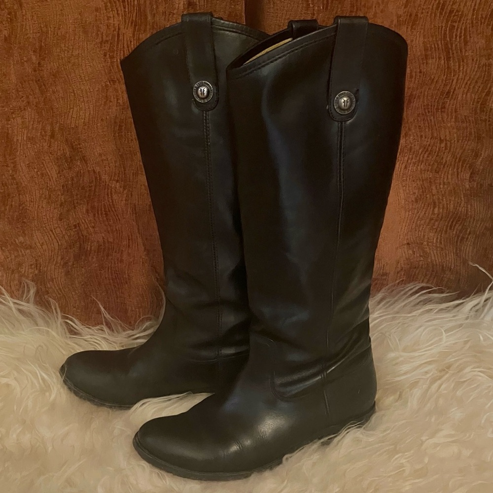 Frye Melissa Button Boots in Black Sz 7. - Picture 2 of 16
